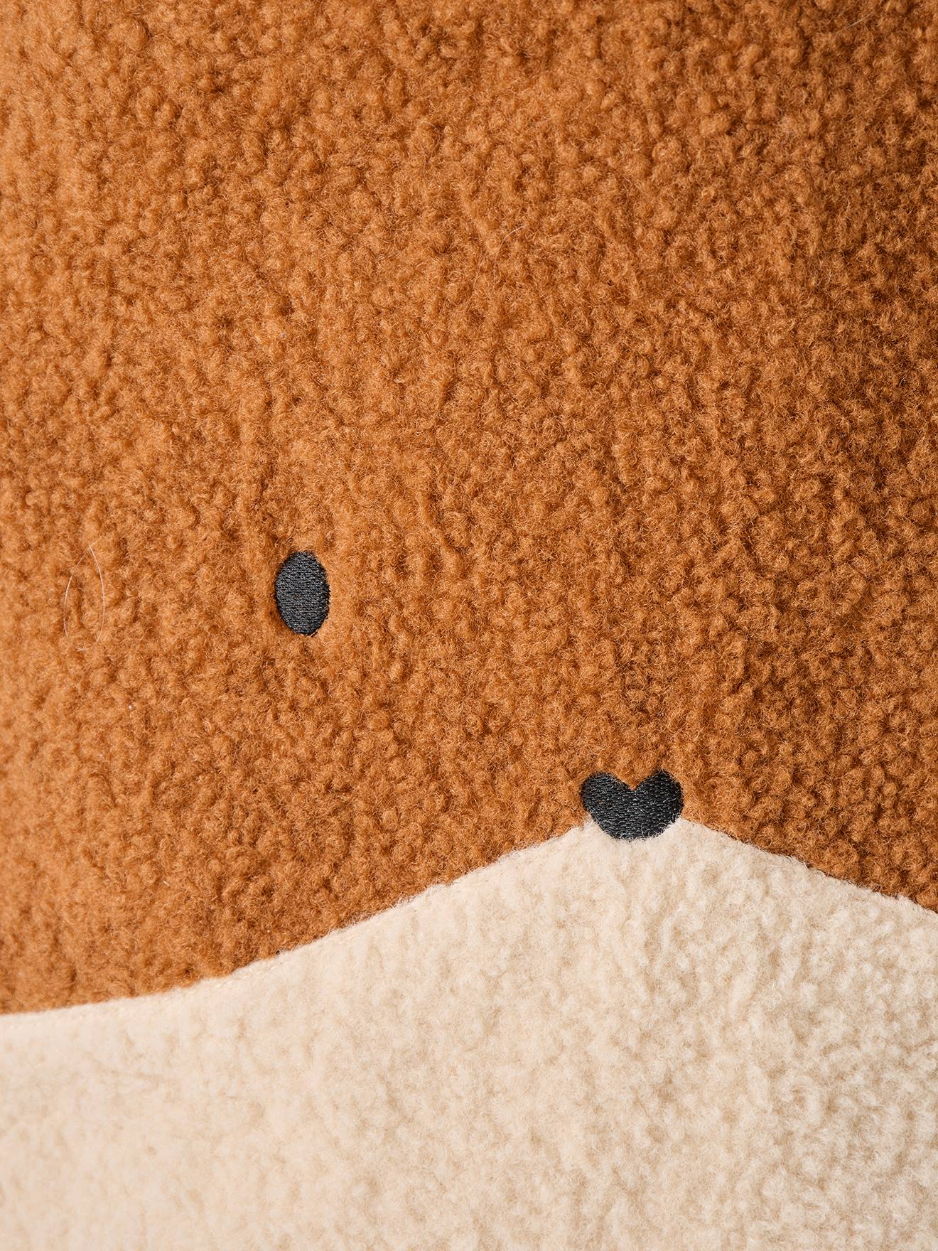 Panier Renard en sherpa caramel (Vertbaudet) - Image 2