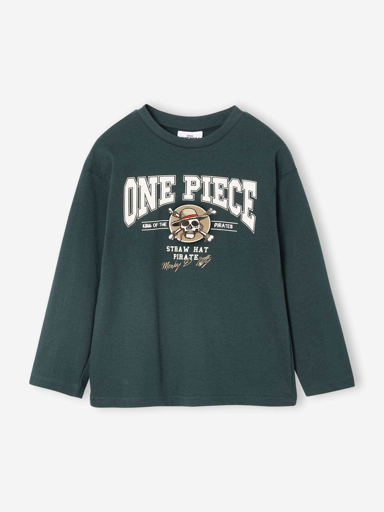 T-shirt One Piece garçon vert sapin