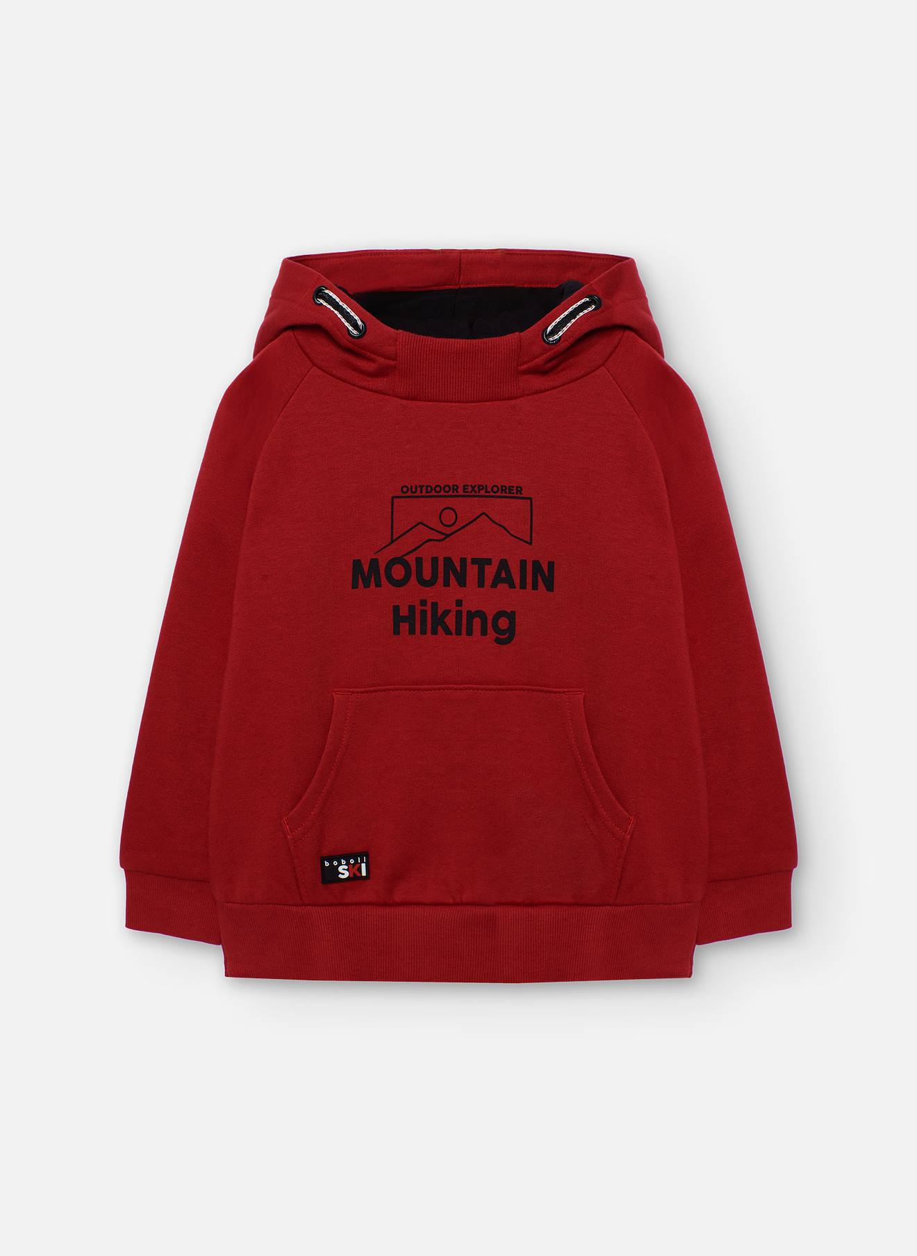 Sweat-shirt Garçon En Molleton Mountain Hiking Grenat