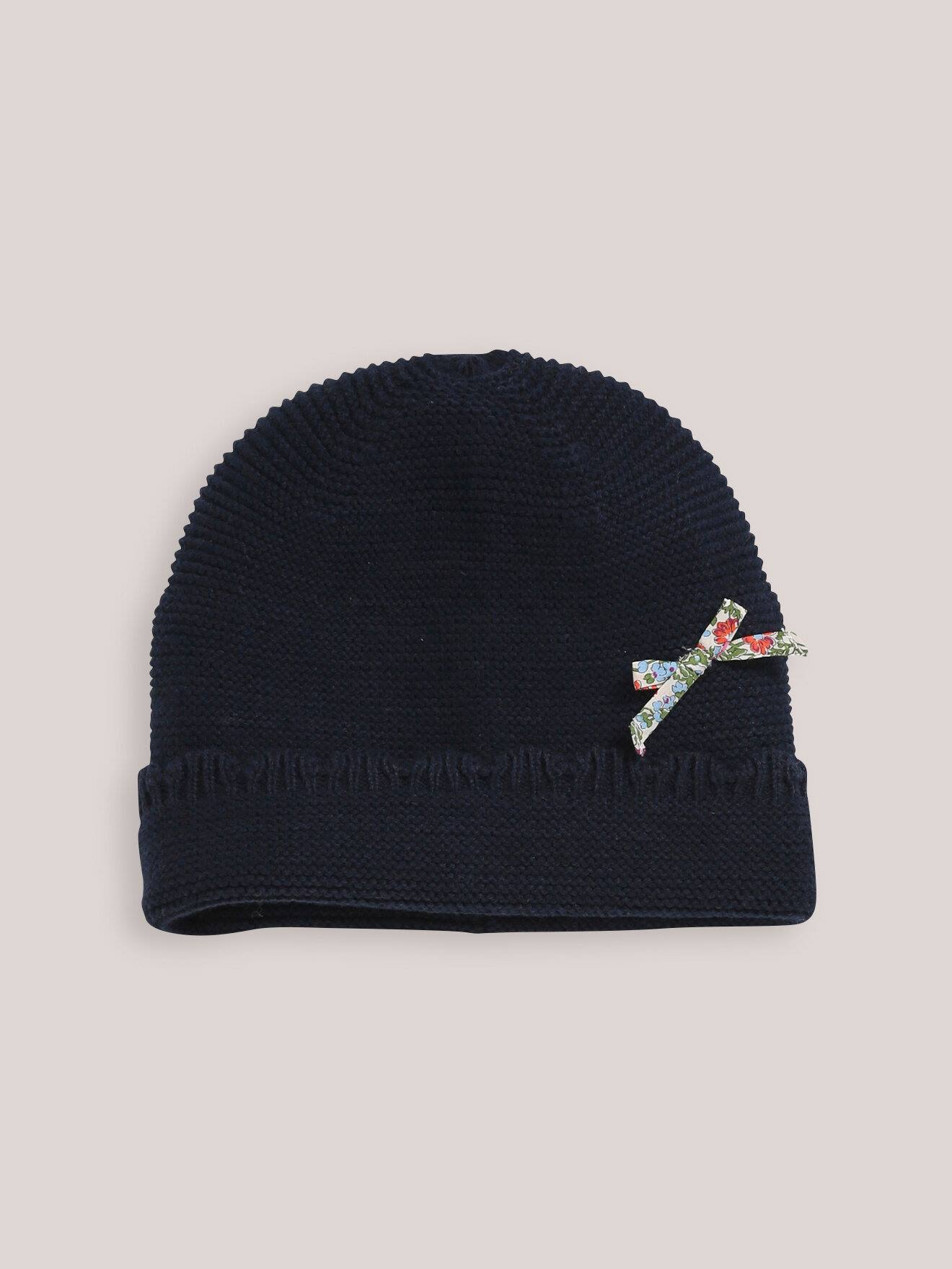 Bonnet Festonné Fille Tissu Liberty Bleu