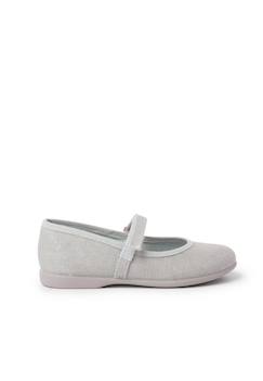 Chaussures-Chaussures babies en lin à scratch fin pour filles
