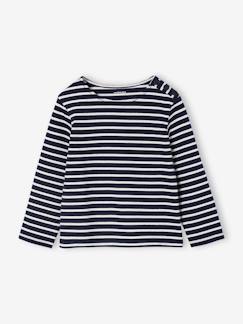 -Tee-shirt marinière fille personnalisable