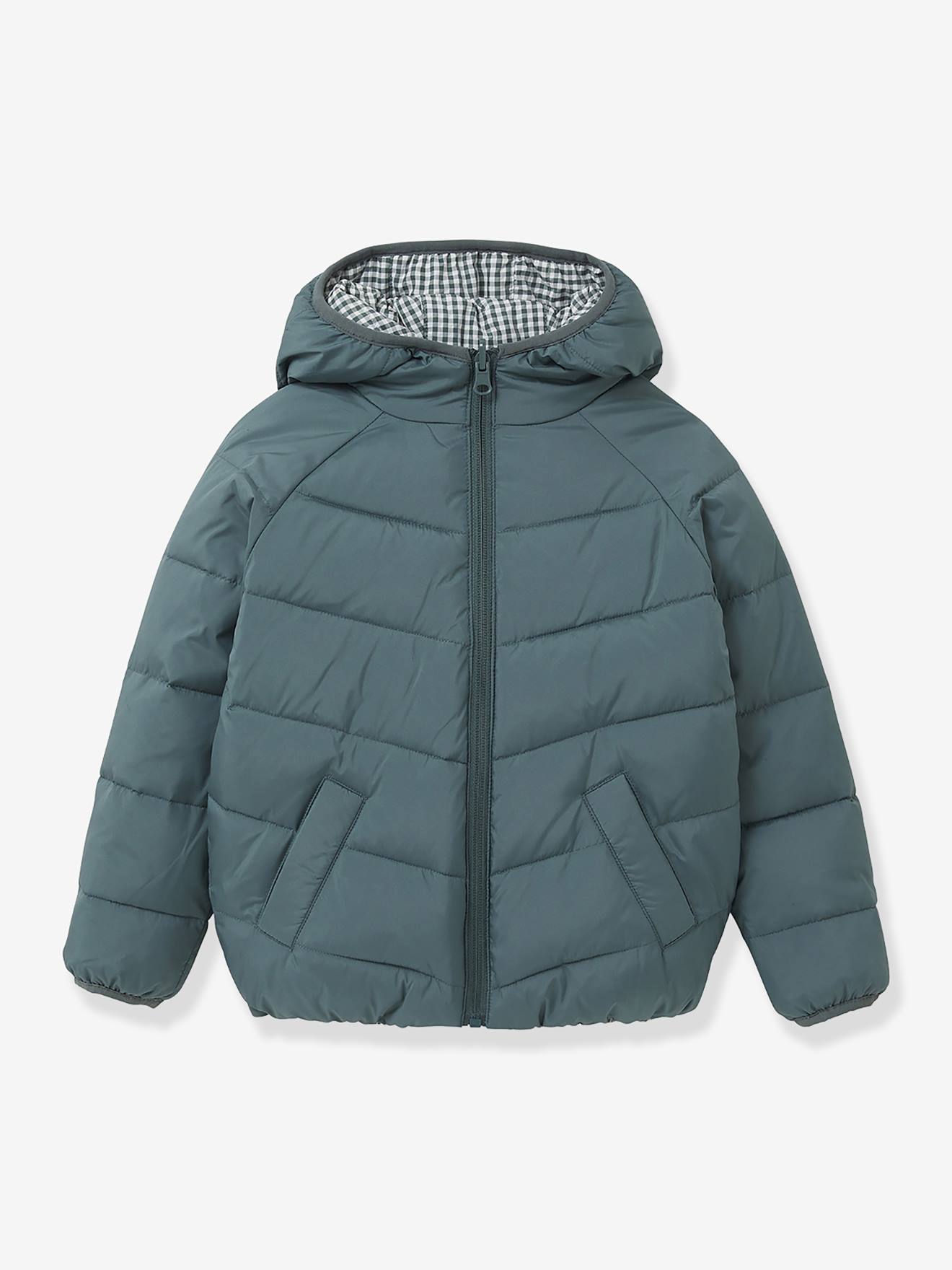 Doudoune réversible fille vert