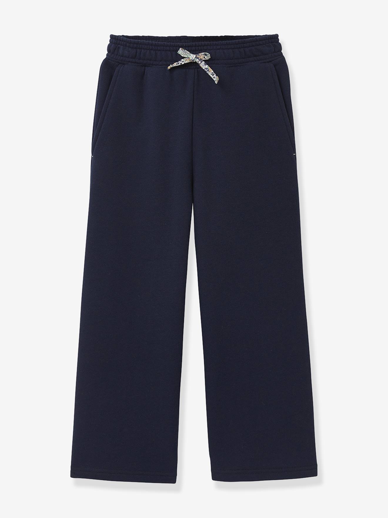 Pantalon De Jogging Fille Coton Biologique Marine
