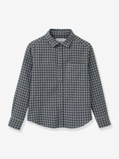 -Chemise flanellisée à carreaux garçon