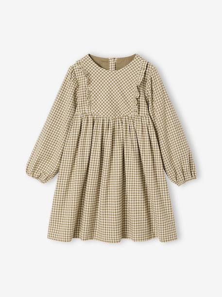 Fille-Robe vichy à volants fille