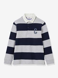 Polo-rugby rayé garçon coton biologique  - vertbaudet enfant