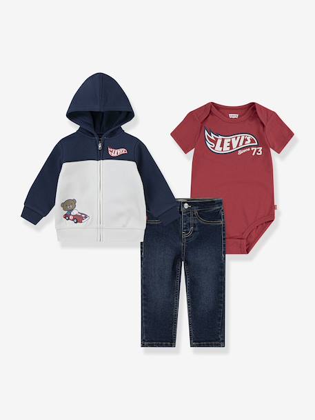Bébé-Ensemble 3 pièces LEVI'S body + sweat + jean droit