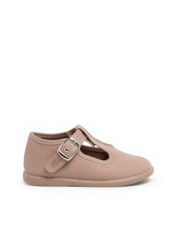 Chaussures-Salomés en toile avec fermeture à boucle