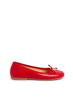 Chaussures-Ballerines de couleurs pour fille  en cuir