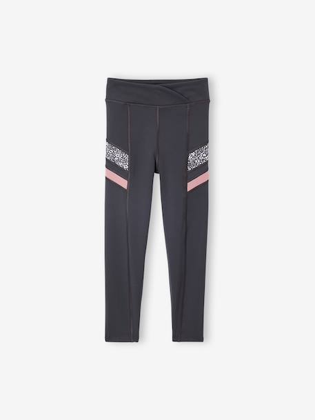 Fille-Pantalon-Legging technique sport fille bandes côté
