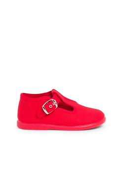 Chaussures-Salomés en toile avec fermeture à boucle