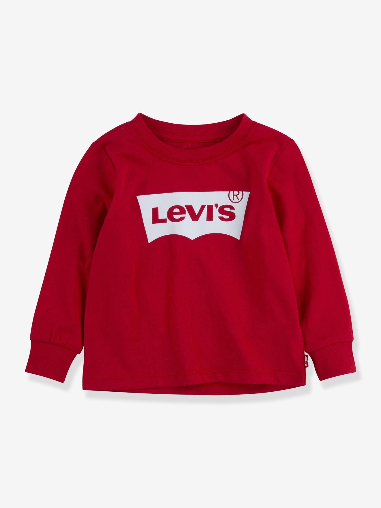 Tee-shirt Bébé Batwing Levi's Manches Longues Rouge
