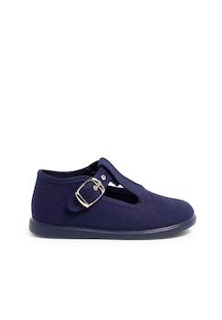 Chaussures-Salomés en toile avec fermeture à boucle