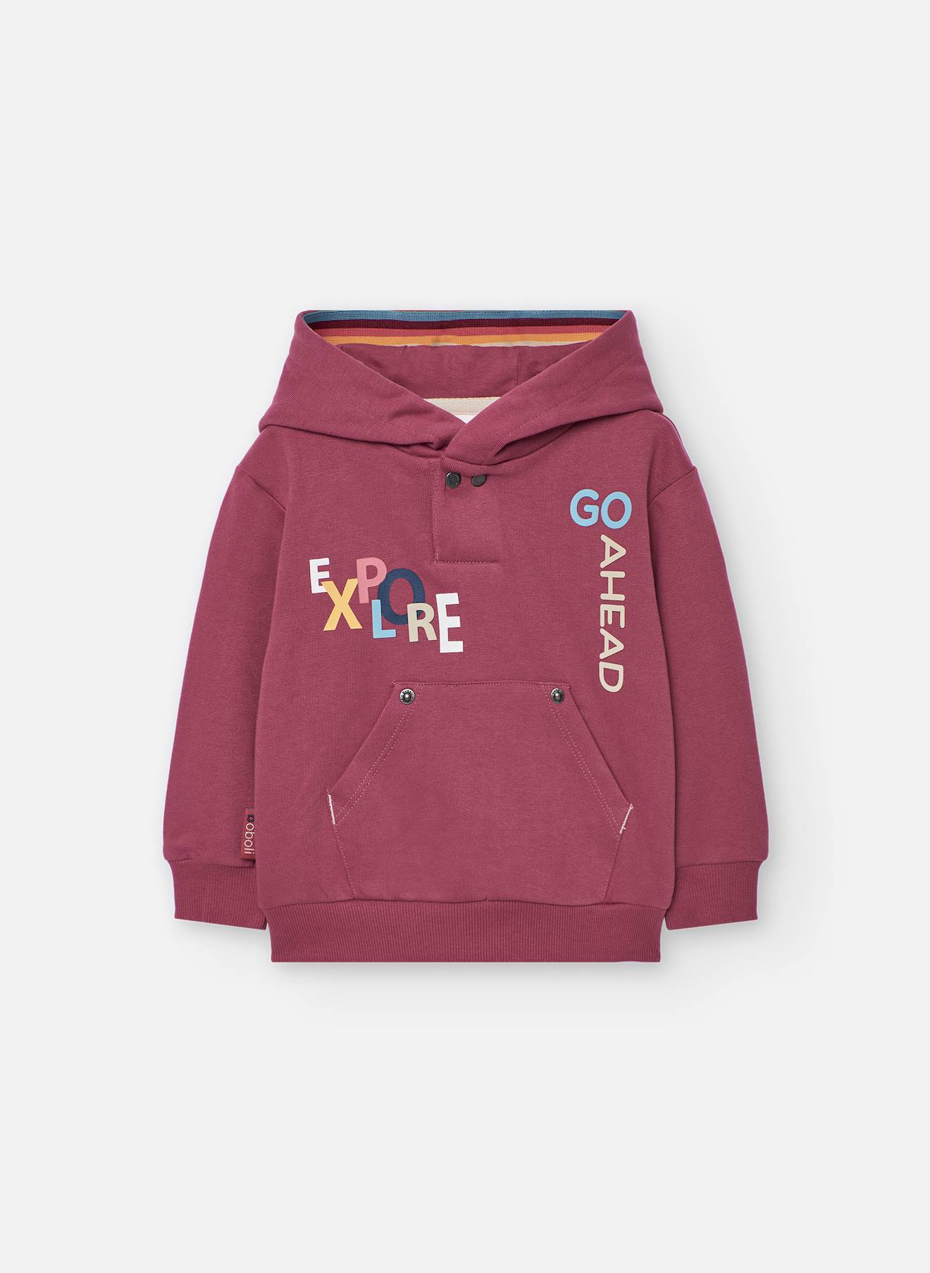 Sweat-shirt Garçon Molleton Grenat