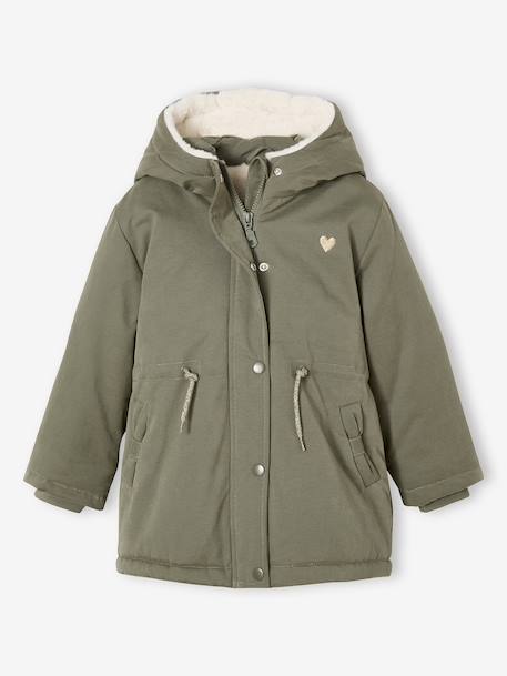 Parka fille à capuche romantique   - vertbaudet enfant