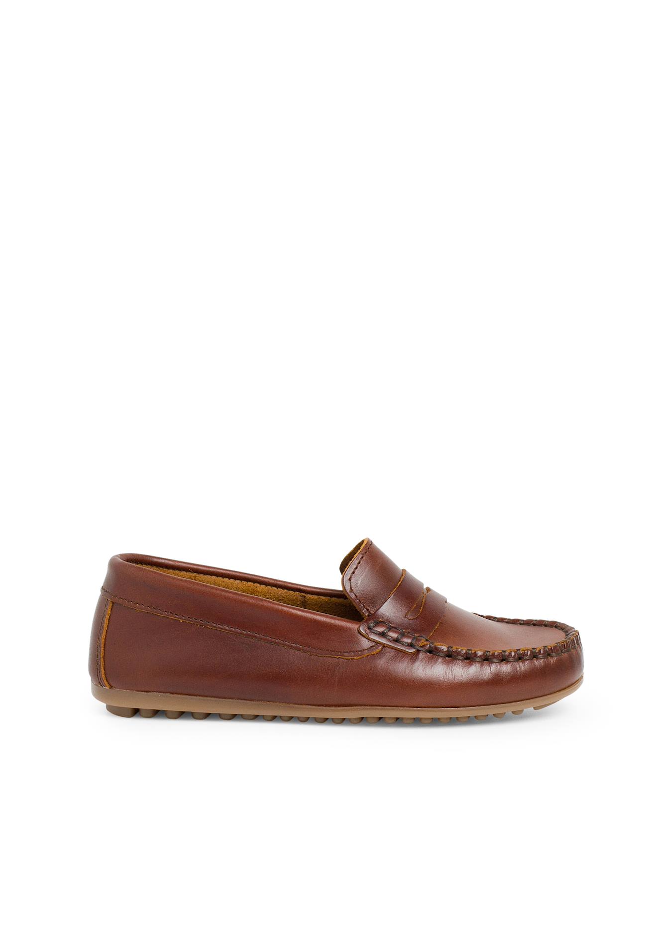 Mocassins En Cuir Marron 66$