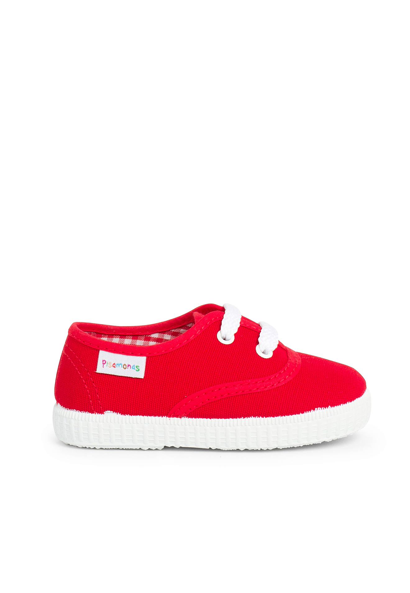 Baskets Enfant Avec Lacets Rouge