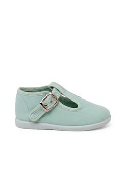 Chaussures-Salomés en toile avec fermeture à boucle