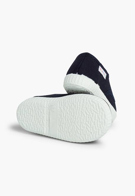 Baskets enfant avec lacets Blanc+Bleu marine 9 - vertbaudet enfant 