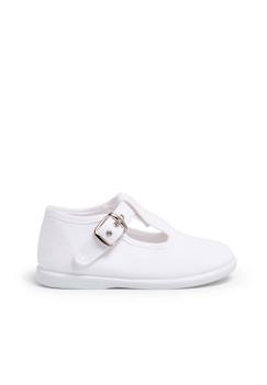 Chaussures-Salomés en toile avec fermeture à boucle