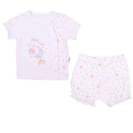 Bébé-Ensemble t-shirt et short bébé en coton bio sleep time