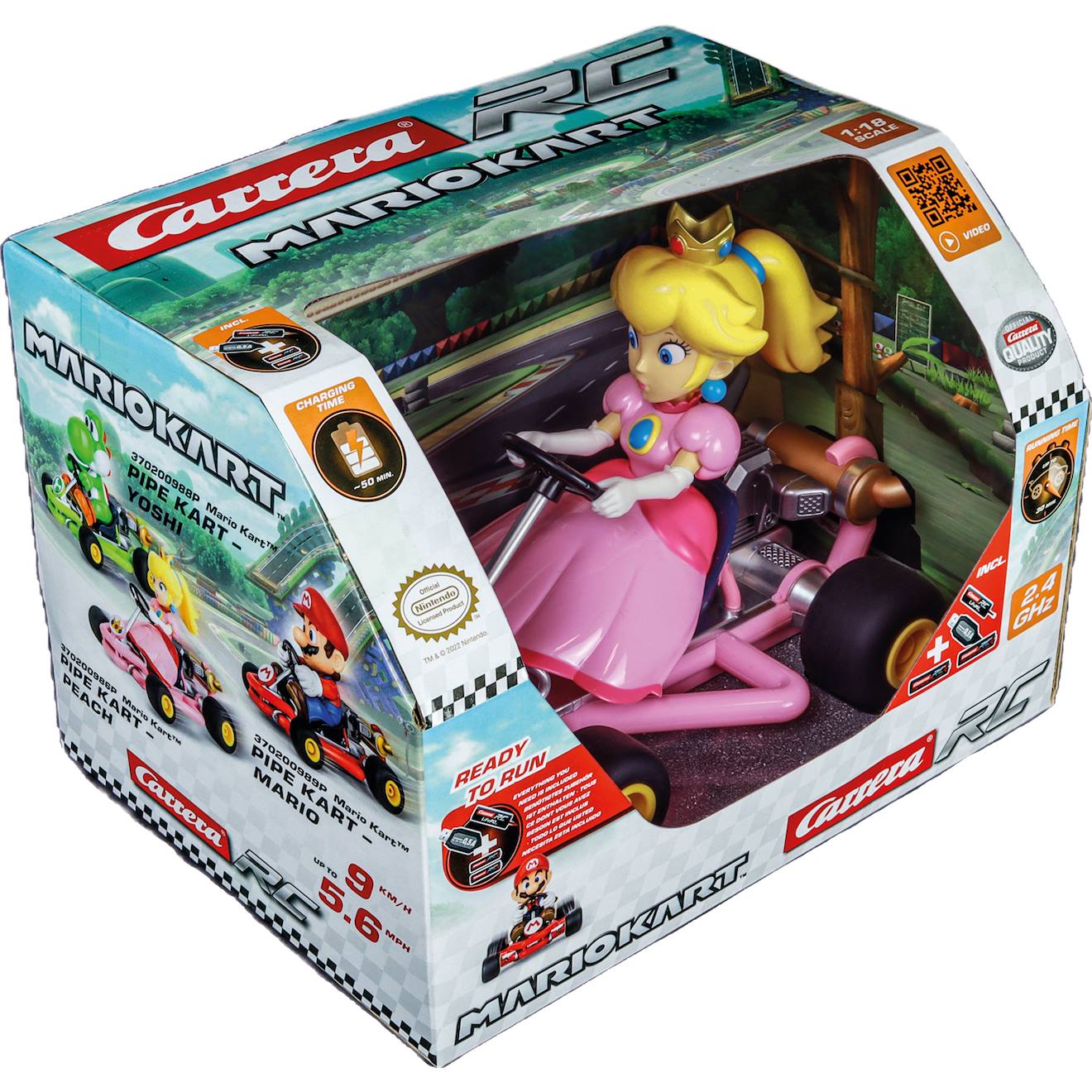Voiture Radiocommandée 2,4ghz Mario Kart Peach Multicolore