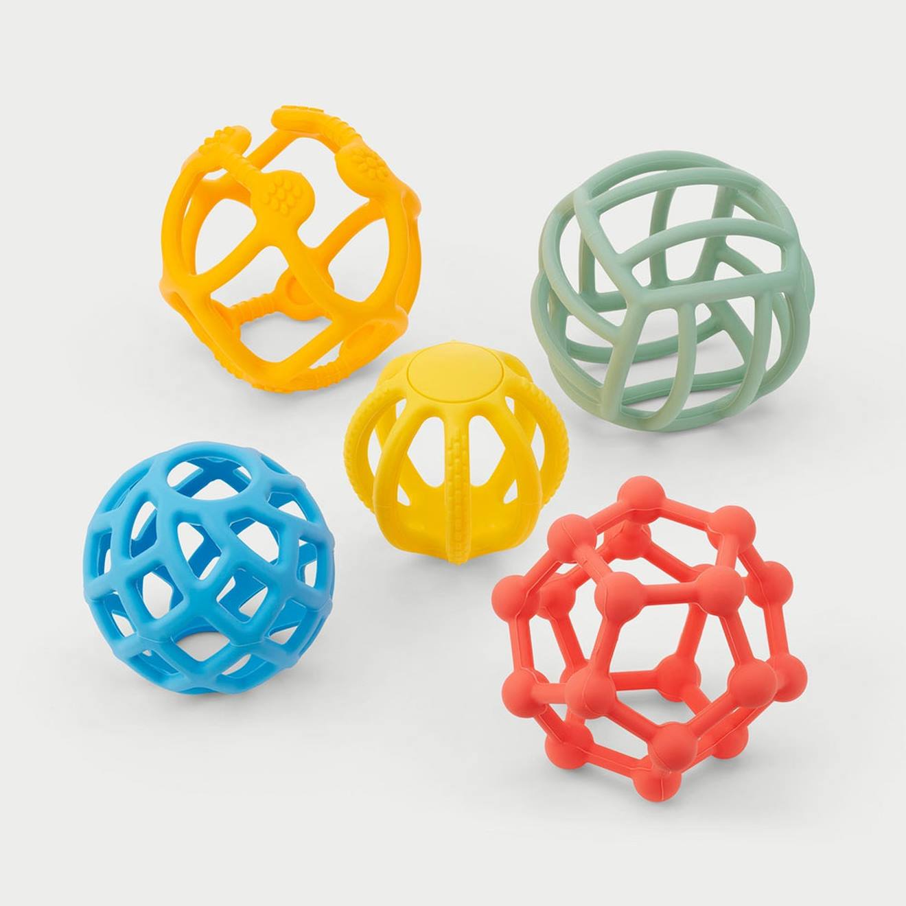 Lot De 5 Flexi Balles - Arc-en-ciel Multi-coloured