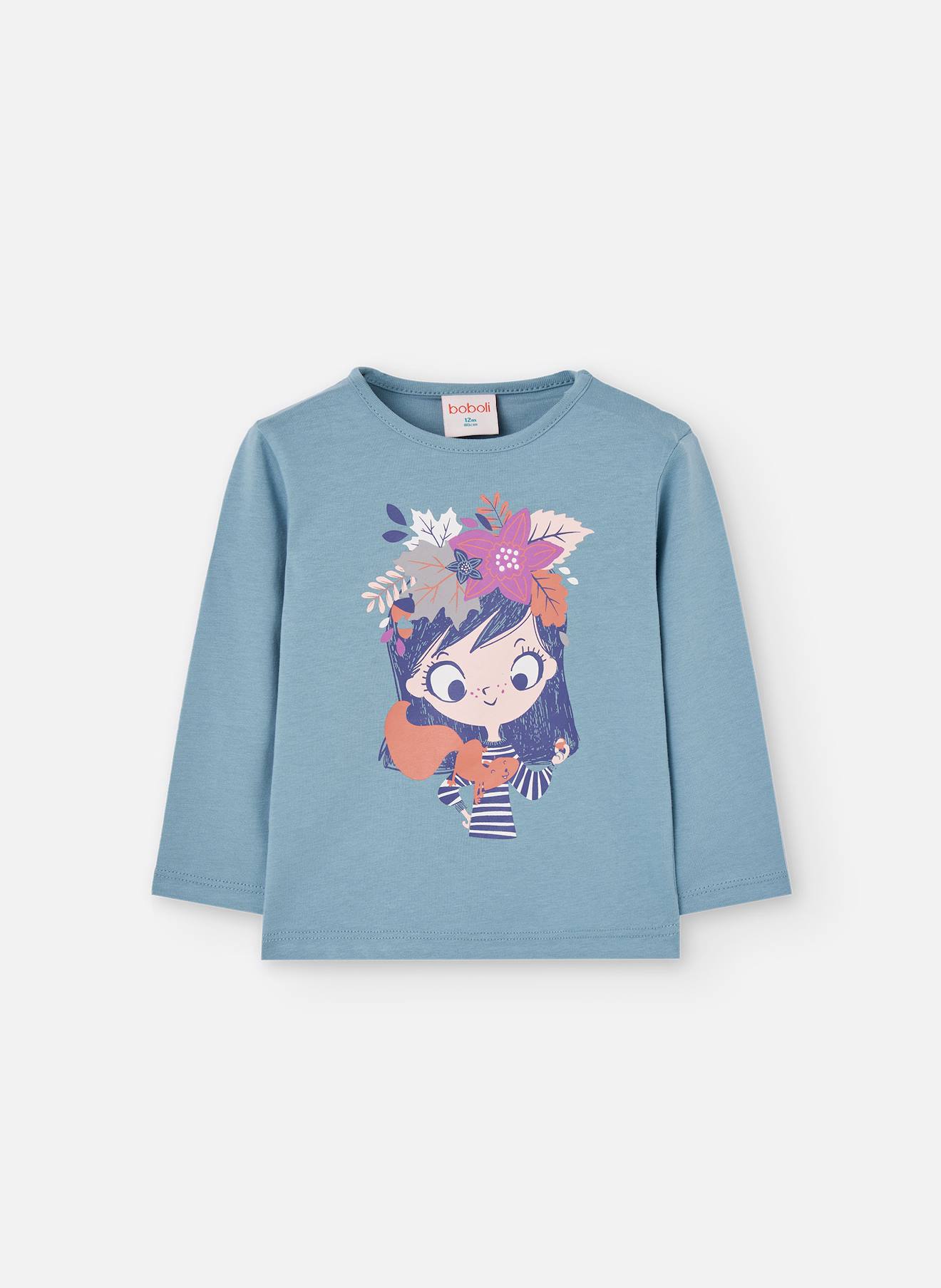 T-shirt Fille En Coton D´eau Vert