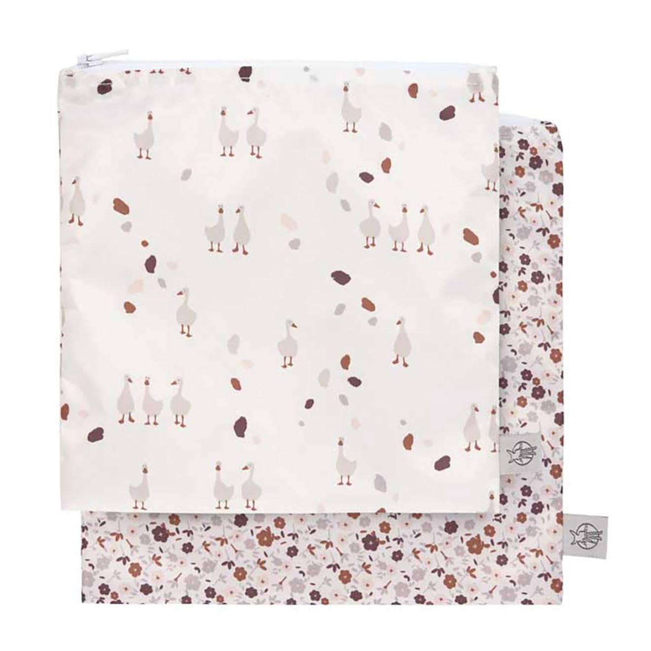 Lot De 2 Pochettes À Snack Oie Multicolore