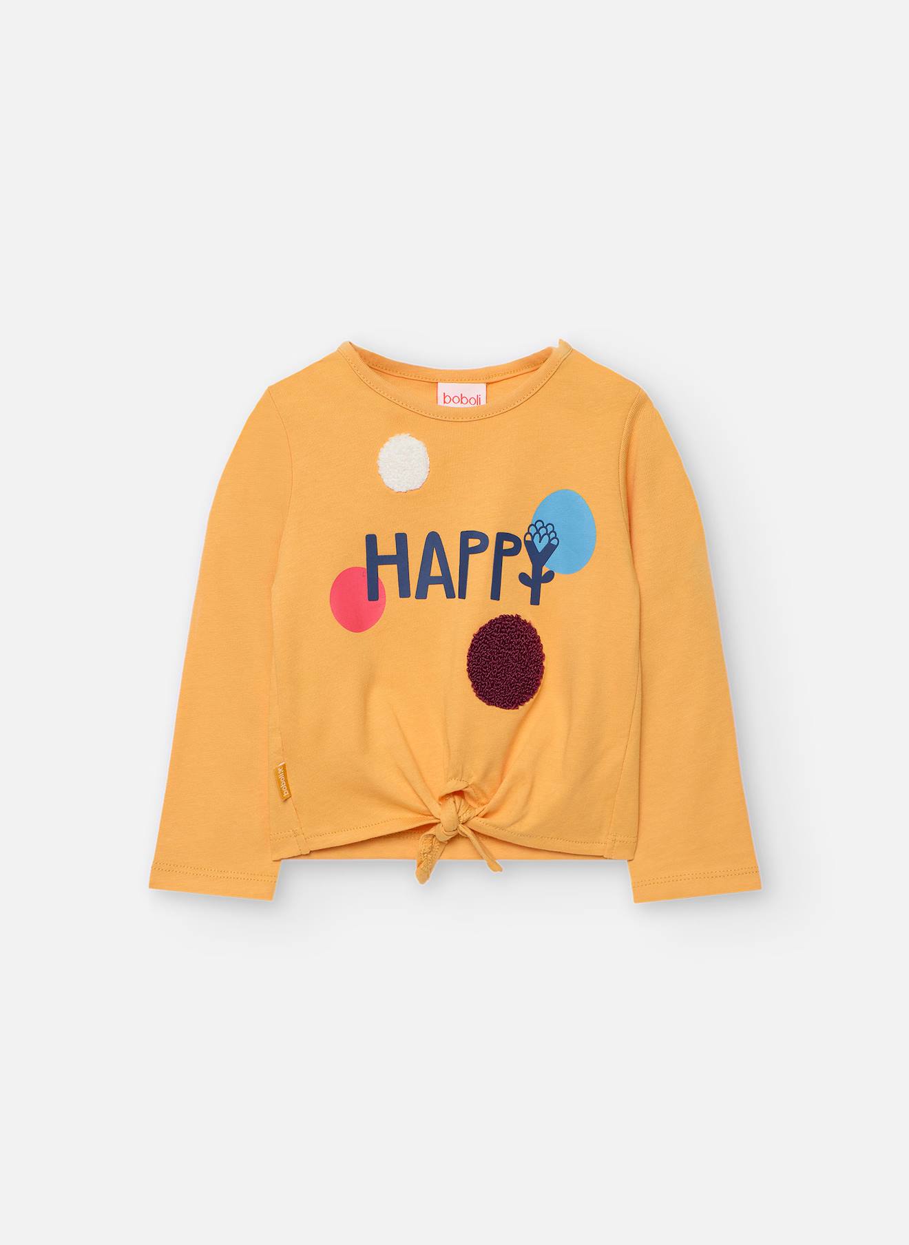 T-shirt Fille Maille Jaune