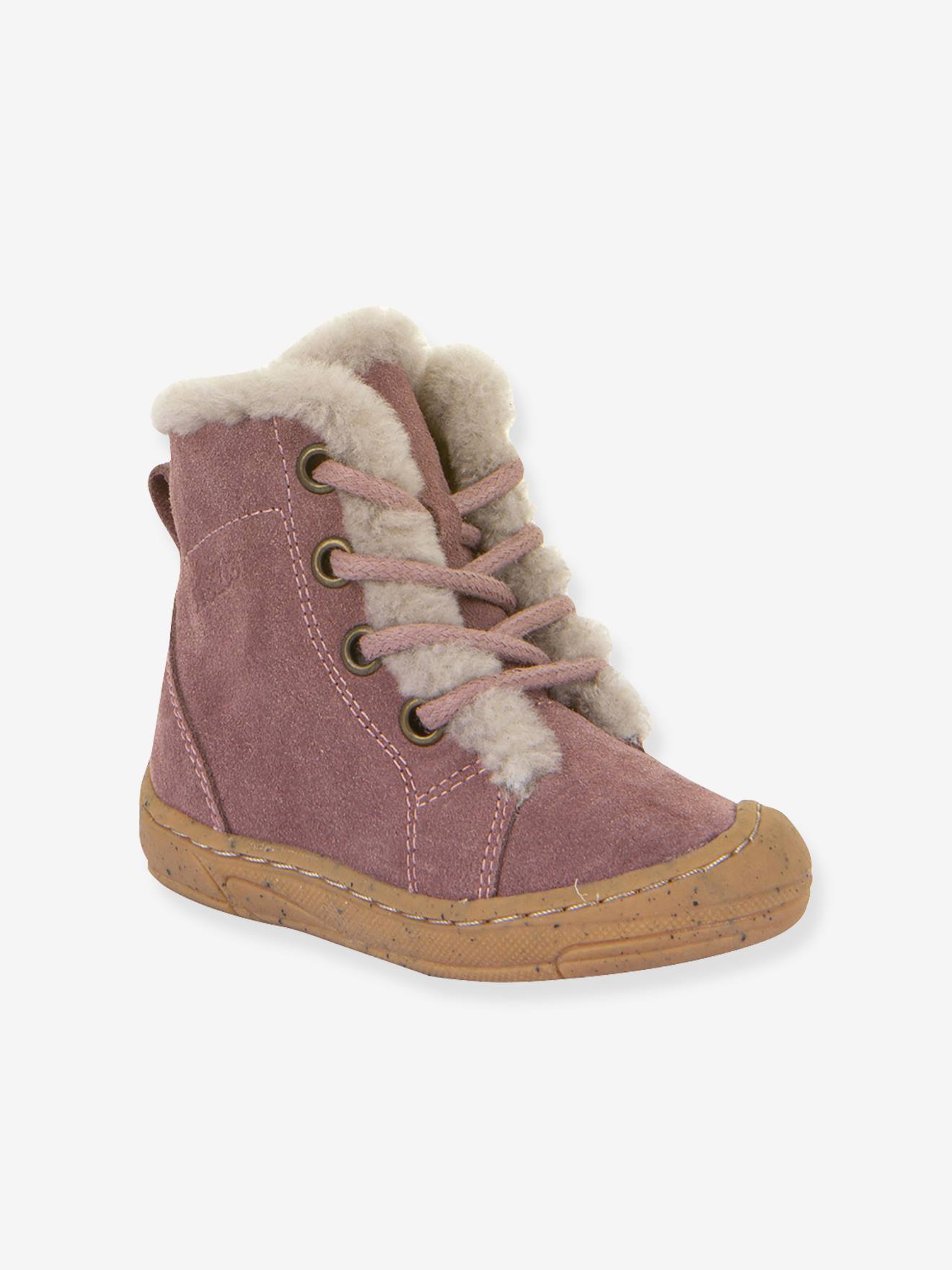 Bottes enfants MINNI SUEDE LACES Froddo vieux rose Bottes enfants MINNI SUEDE LACES Froddo vieux rose