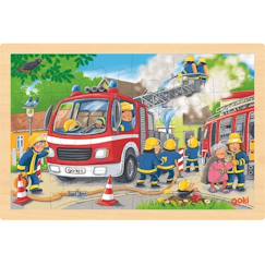 Jouet-Jeux éducatifs-Puzzles-Puzzle brigade de pompiers 24 pcs