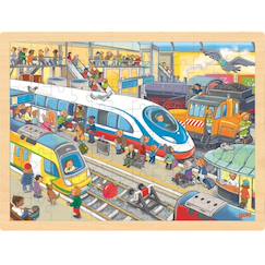 Jouet-Jeux éducatifs-Puzzles-Puzzle gare