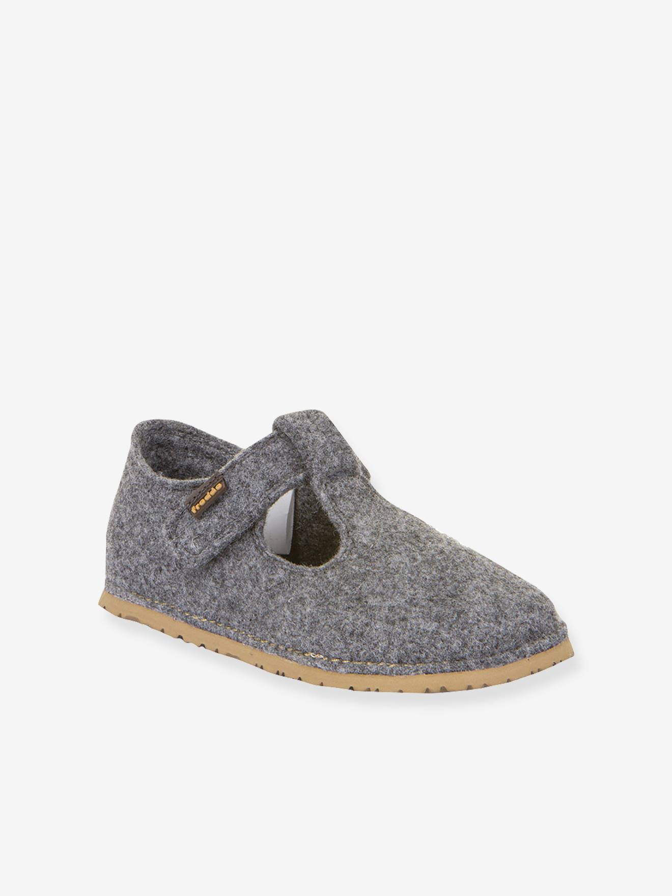 Chaussons pieds nus enfants FLEXY WOOLY BAREFOOT Froddo gris chiné