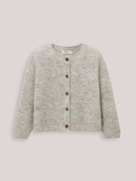 Fille-Cardigan avec laine et mohair