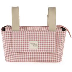 Puériculture-Poussette-Sac à poussette i love vichy rose
