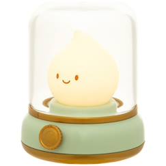 Linge de maison et décoration-Veilleuse rechargeable petite flamme verte
