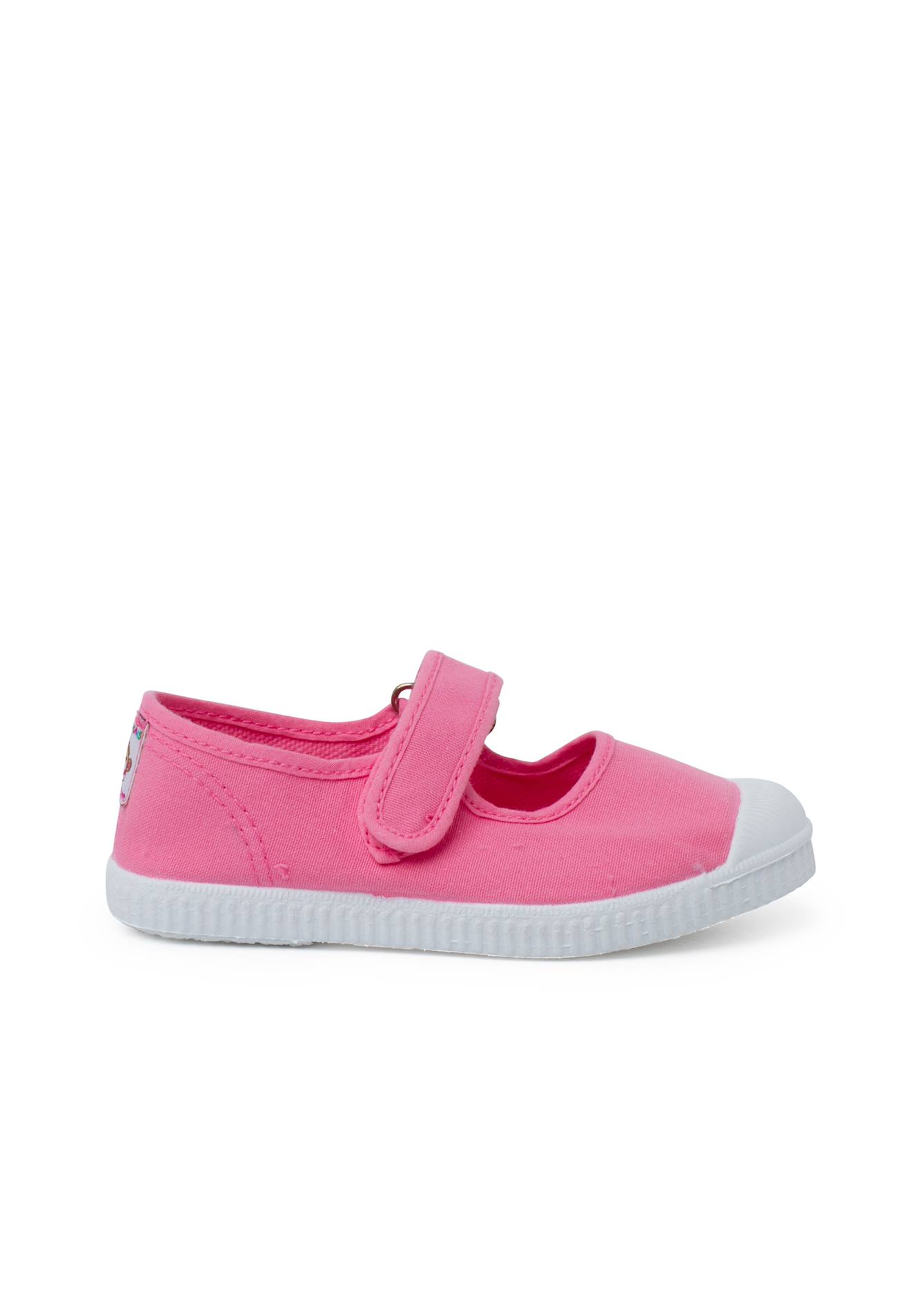 Chaussures Babies Bout En Caoutchouc À Fermeture Scratch Rose Chewing-gum