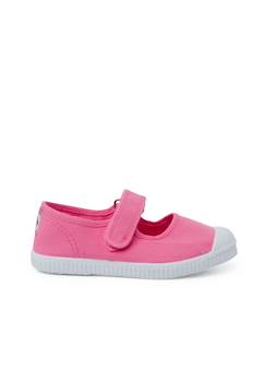 Chaussures-Chaussures babies bout en caoutchouc à fermeture scratch