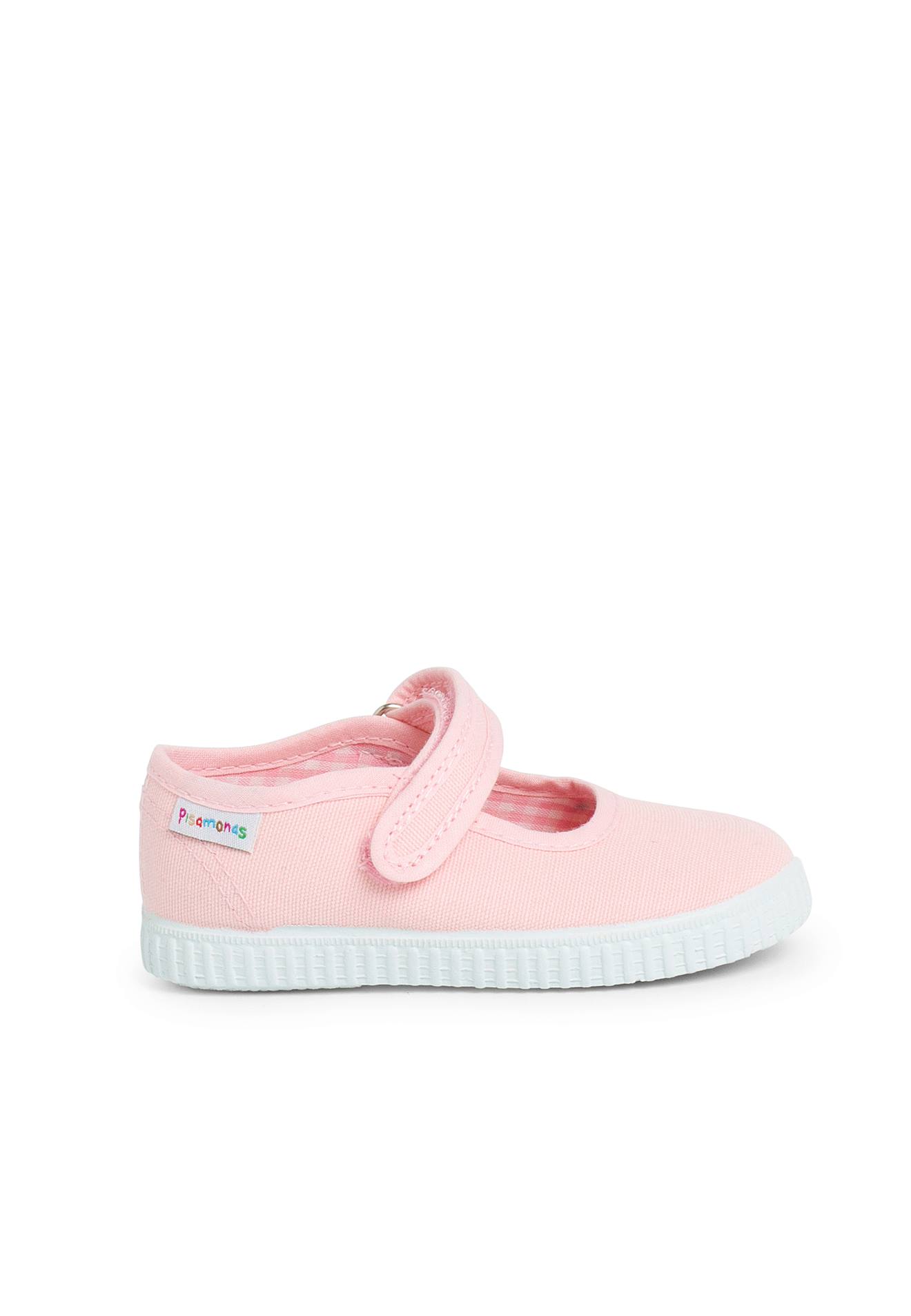 Chaussures Babies Fille À Scratch Style Basket Rose