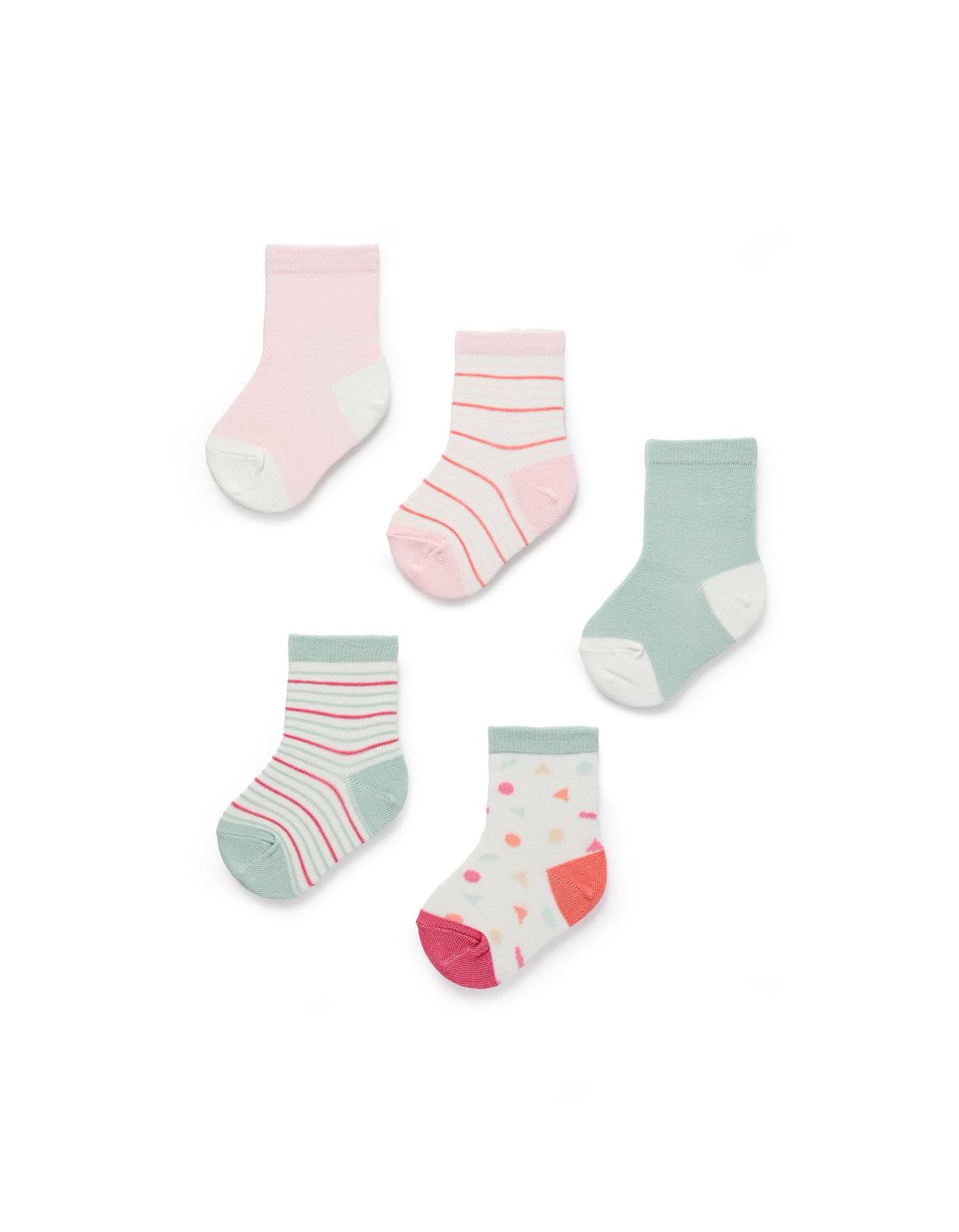 Pack 5 Paires De Chaussettes Multicolore