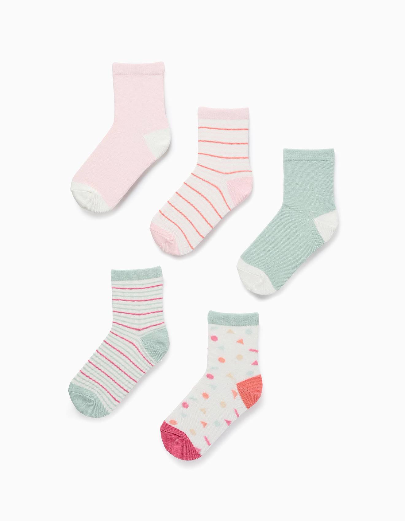 Pack 5 Paires De Chaussettes Multicolore