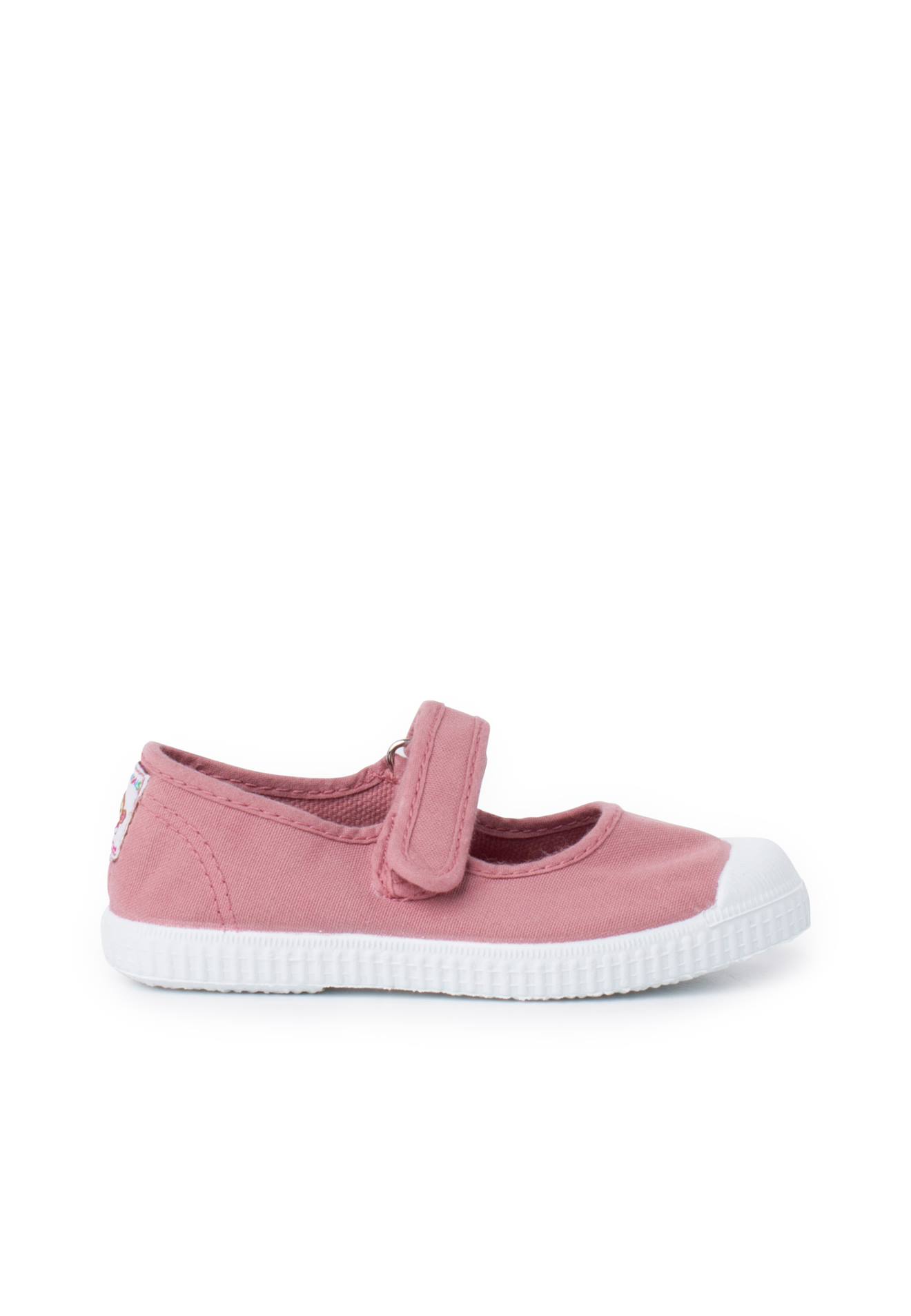 Chaussures Babies Bout En Caoutchouc À Fermeture Scratch Rose