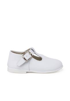 Chaussures-Salomés en cuir avec fermeture à boucle