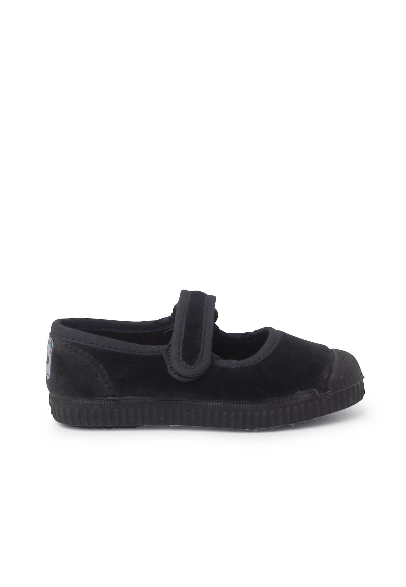 Chaussures Babies En Velours Embout En Caoutchouc Gris