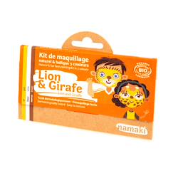 Kit de maquillage 3 couleurs lion et girafe  - vertbaudet enfant