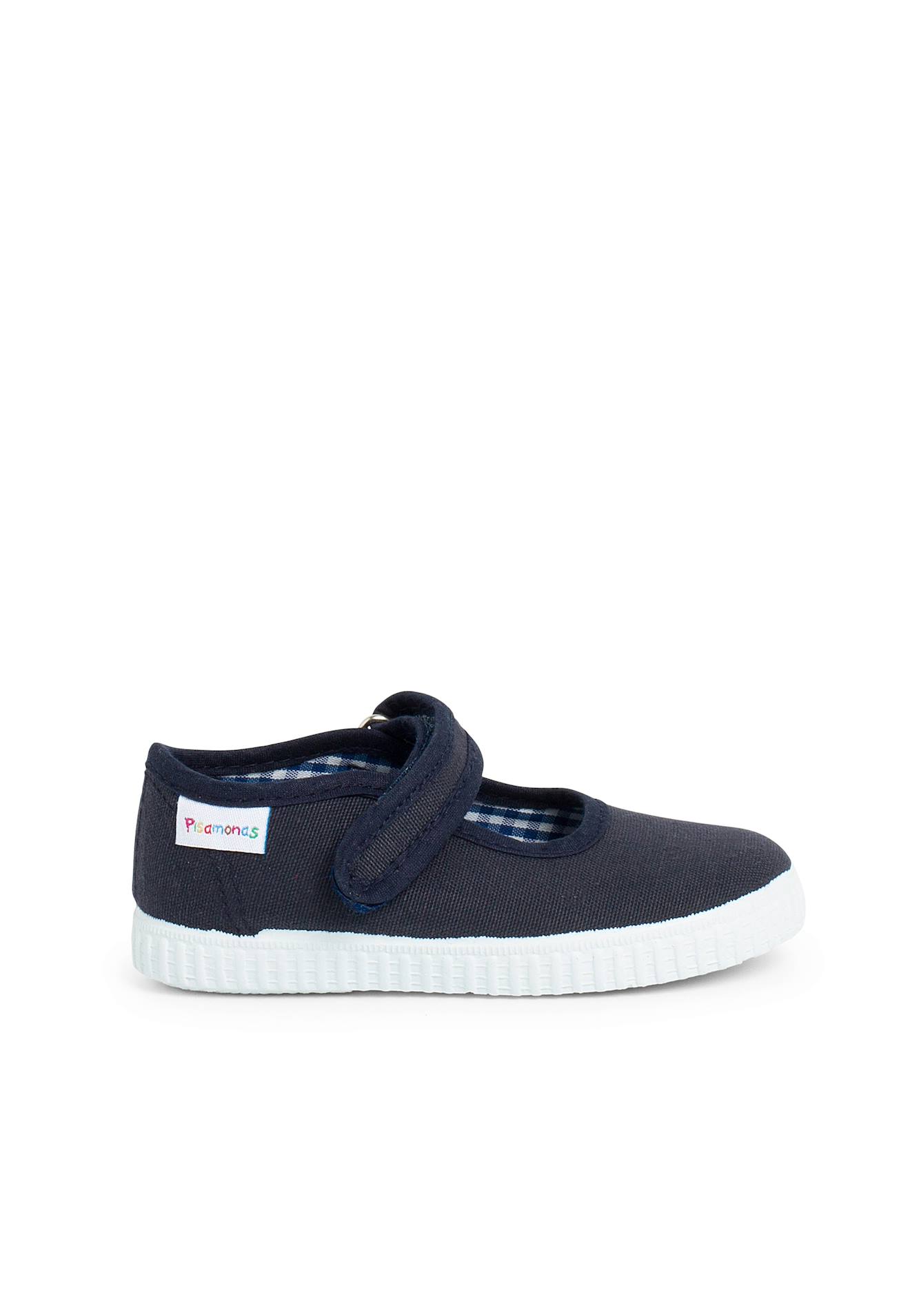 Chaussures Babies Fille À Scratch Style Basket Bleu Marine