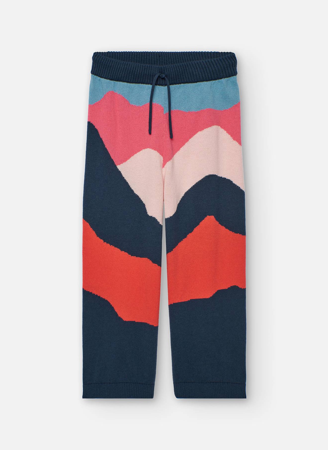 Pantalon En Maille Fille Rose