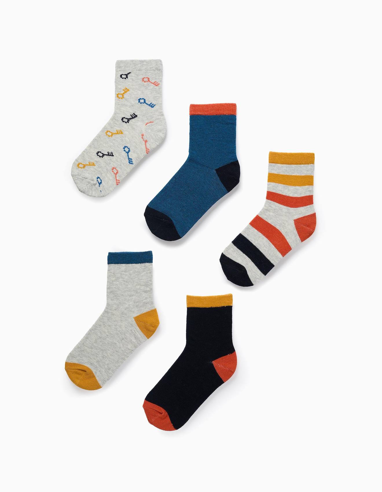 Pack 5 Paires De Chaussettes Multicolore